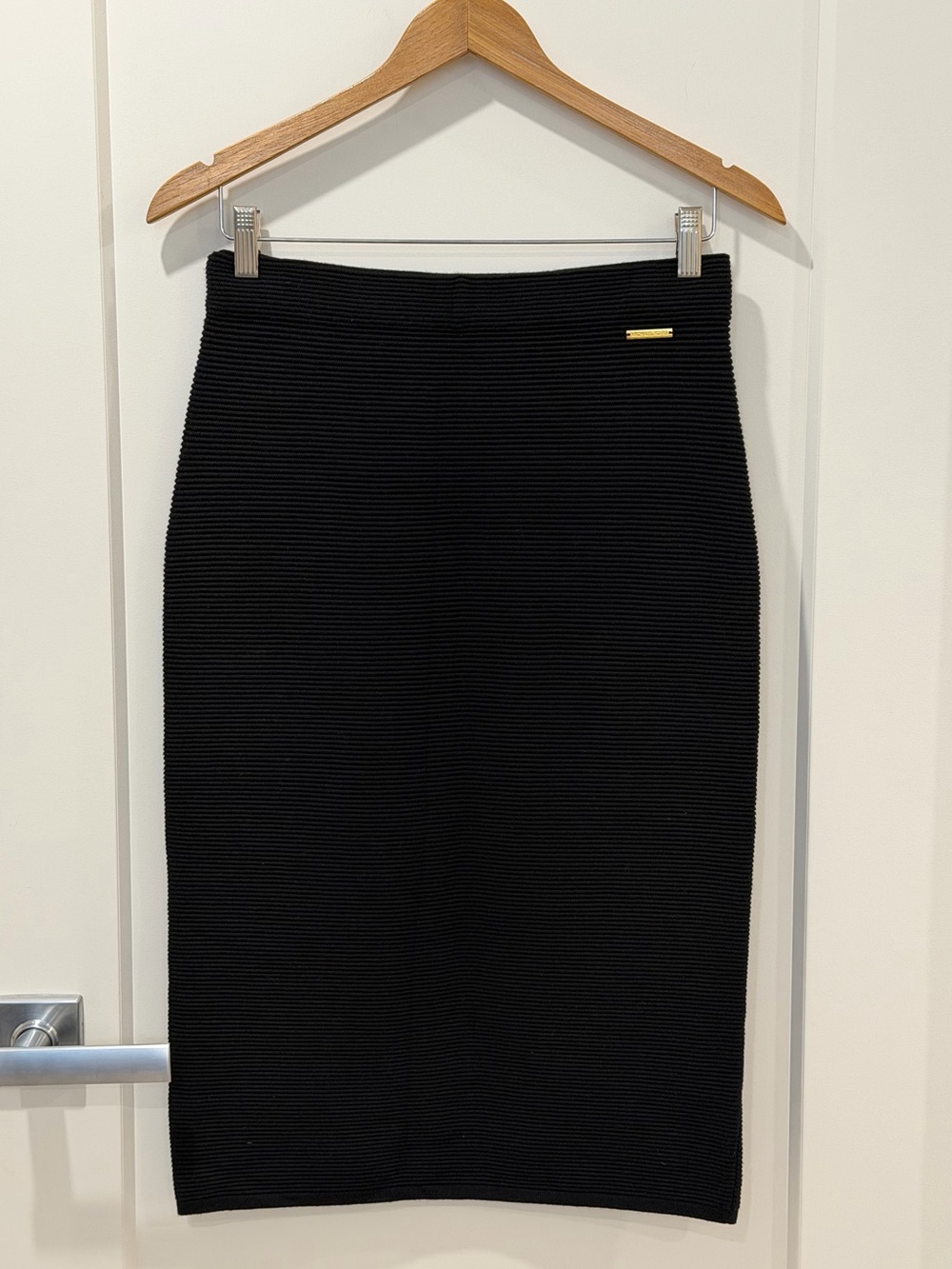 Michael Kors | Black Ribbed Pencil Skirt, M
